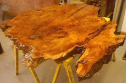 Making A Coffee Table From A Wood Slab : Tutorial
