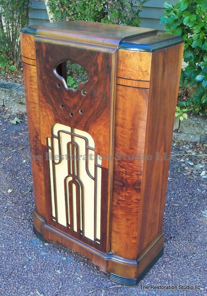 Restored Vintage Radio Cabinet